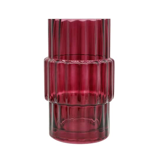 8" Burgundy Glass Vase by Ashland®